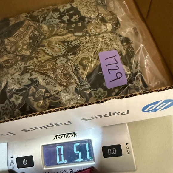 Kaitlyn 1X Paisley Print Top Tie Front Flutter Sleeve Retro Abstract Funky Y2K - Picture 9 of 9